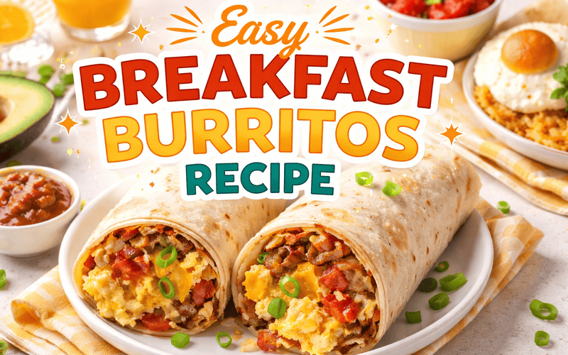 Easy Breakfast Burritos Recipe