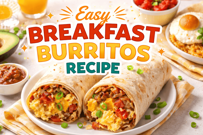 Easy Breakfast Burritos Recipe