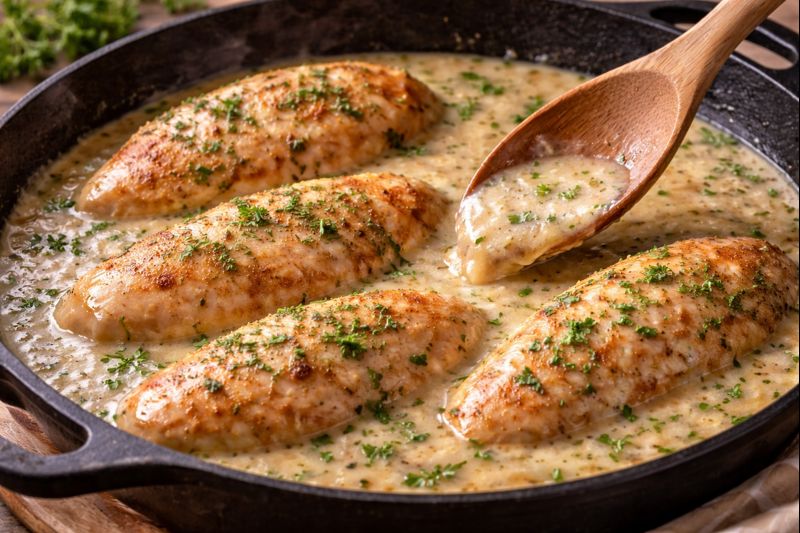 Comfort-Style Chicken and Gravy Recipe Cooking