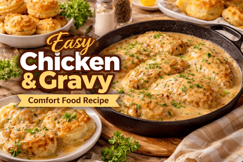 Comfort-Style Chicken and Gravy Recipe