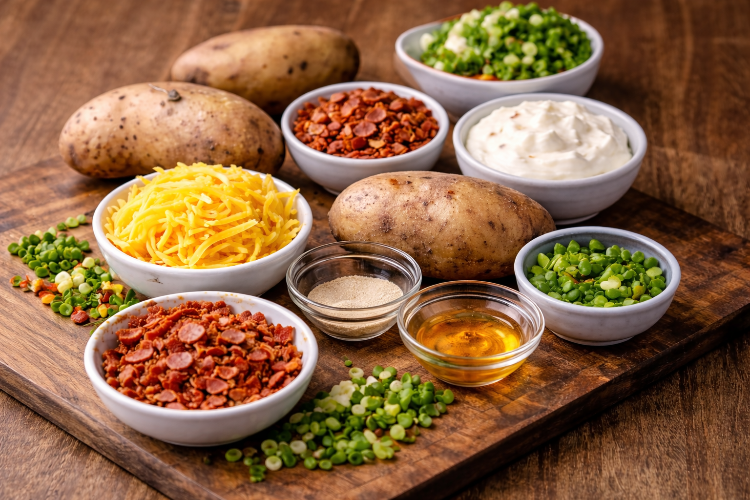 Crispy, Loaded, and Homemade Potato Skins Ingredients