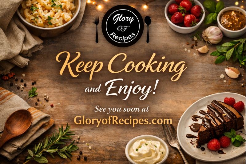 Glory of Recipes Thank you Post